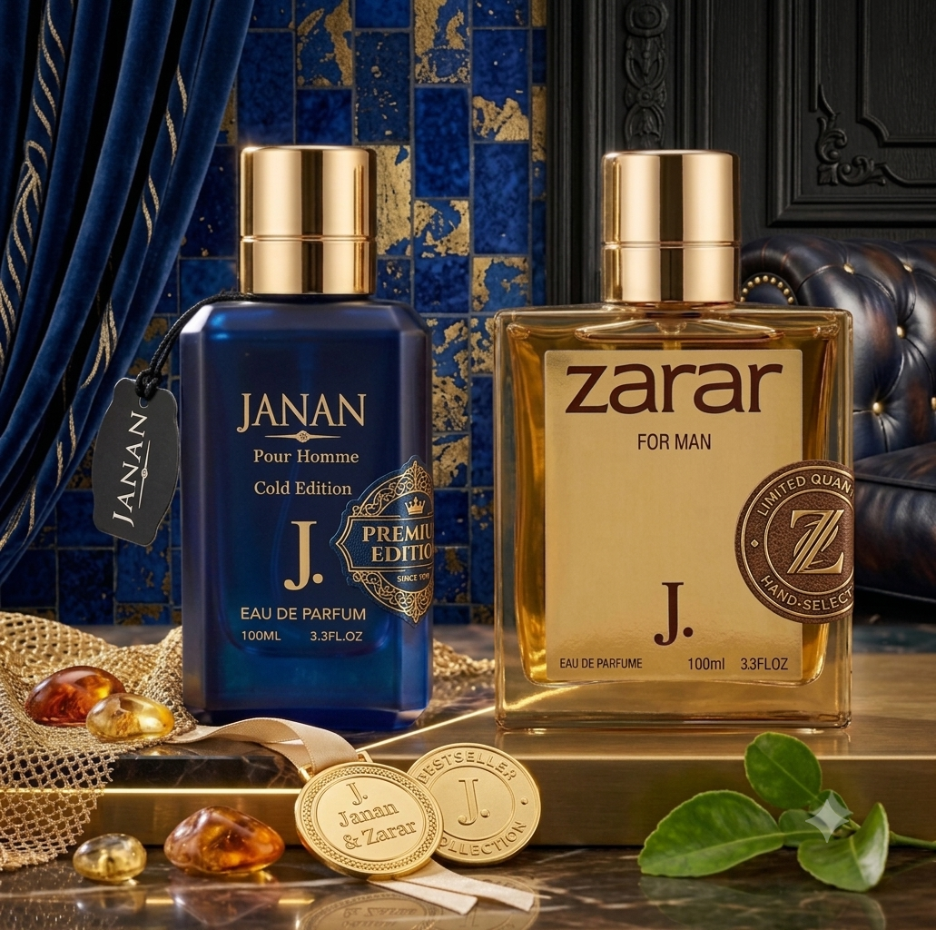 Woody Perfume Set for Men (2 × 100ml) Long Lasting - Janan & Zarar